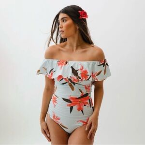 NWT Albion THE WAVE ONE-PIECE, SEA GLASS